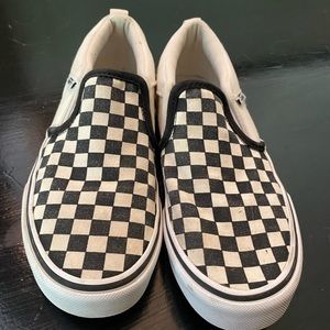 Vans checkered Boys size 4